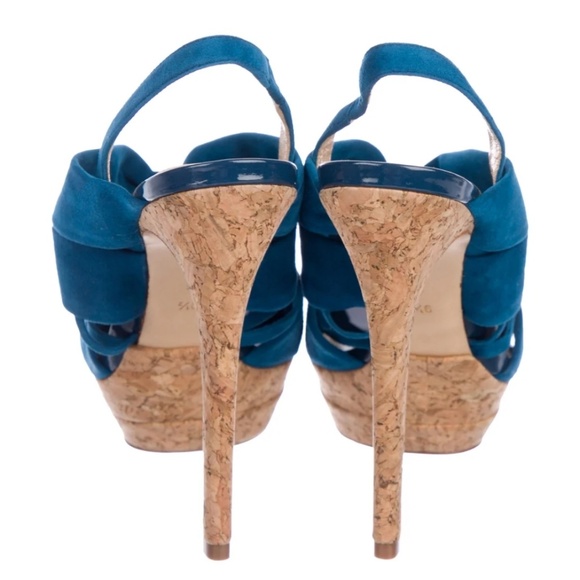 ALEXANDRE BIRMAN Suede Platform Slingback Sandals - Picture 4 of 7